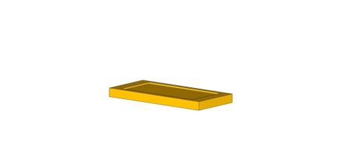 Горизонтальный блок, серия SandyLine Kit, 50х300х650 мм (Arcave)