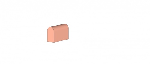 Вертикальный декоративный блок SLT3, серия SandyLine Tuff, 180х110х300 мм (Arcave)