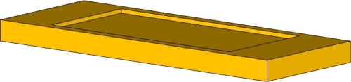 Горизонтальный блок, серия SandyLine Black, 50х300х780 мм (Arcave)