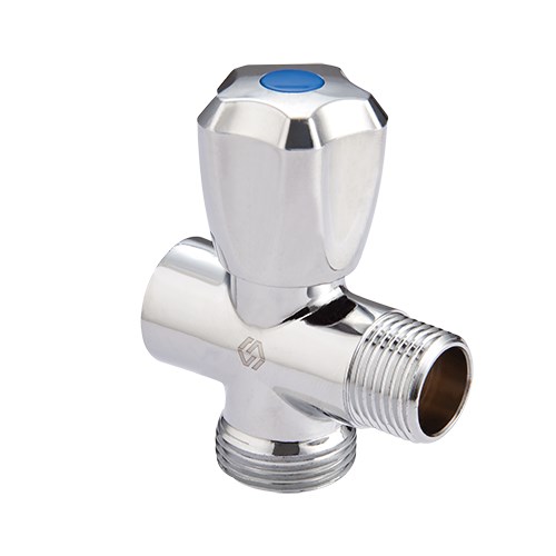 Вентиль-тройник сантехнический 1/2"x3/4"x1/2" вн.-нар.-нар.