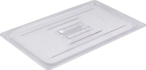 Крышка для гастроемкости GN1/3, с ручкой, поликарбонат прозрачный, CAMBRO