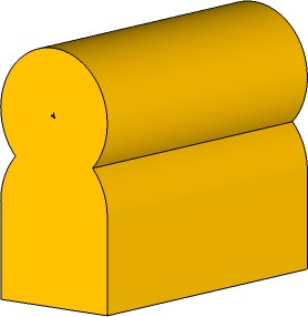 Вертикальный декоративный блок, серия SandyLine Kit, 250х130х300 мм (Arcave)