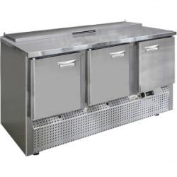 Стол холодильный саладетта Финист СХСнс-600-3 (1485х600х850) (8GN1/6 с крышкой)