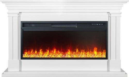 Каминокомплект Lyon 42 SFT (Разборный)  - Белый с очагом Vision 42 LED