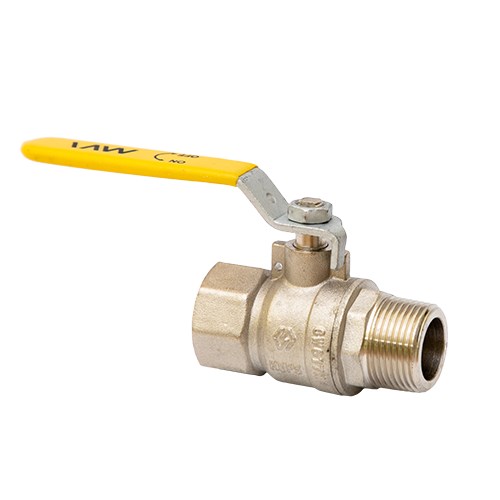 Кран Газовый MVI 3/4"внутренняя-наружная, ручка рычаг