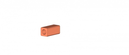 Вертикальный элемент Suport S1, серия Hydroton, 300х130х130 мм (Arcave)