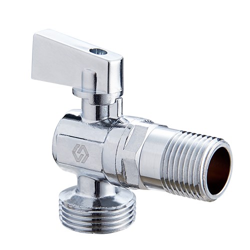 Кран сантехнический угловой 1/2" х 3/4" нар.-нар.