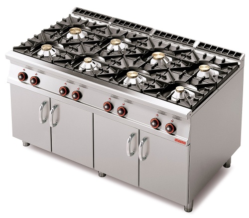 Плита газовая LOTUS PC-916G восьмигорелочная без жарочного шкафа (серия 90)