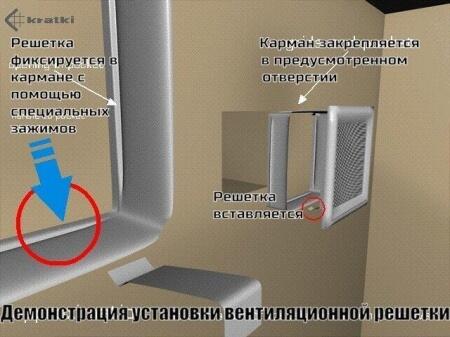 Вентиляционная решетка для камина Kratki 11х17 бежевая 117K