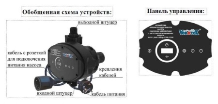 Регулятор давл. электр. Vodotok НАЧ-1.5кВт-10Бар-220В/220В