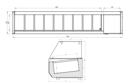 Настольная витрина Polair VT3vEN 1/3