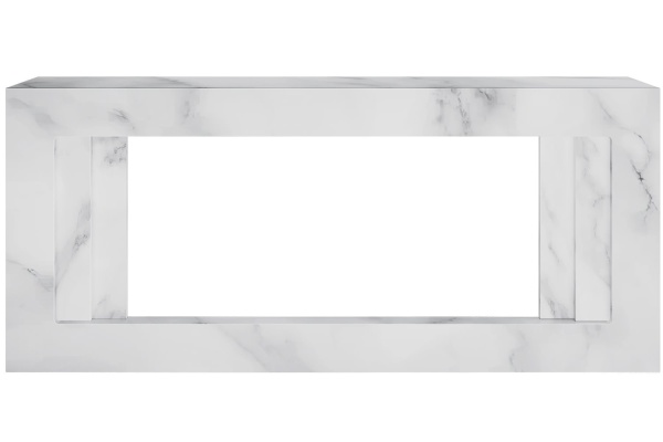 Каминокомплект Line 42 SFT White Marble (Разборный) - Белый мрамор с очагом Vision 42 LOG LED