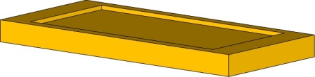 Внутренняя полка SL65, серия SandyLine Black, 50х300х650 мм (Arcave)