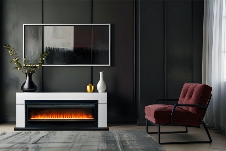 Портал Royal Flame Lindos 60 - Белый с черным