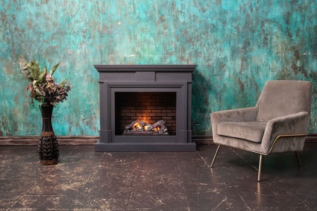 Каминокомплект Coventry Gray - Серый с очагом Symphony 26'' DF2608-INT