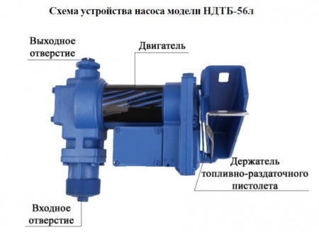 Насос для ДТ, бензина и масла Vodotok НДТБ-56л
