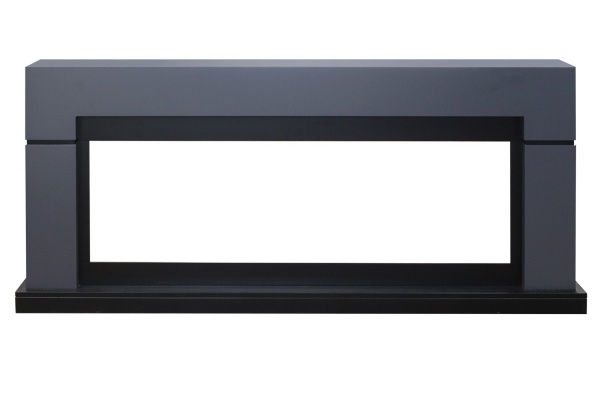 Каминокомплект Lindos Graphite Grey (линейный) с очагом Vision 60 LOG LED