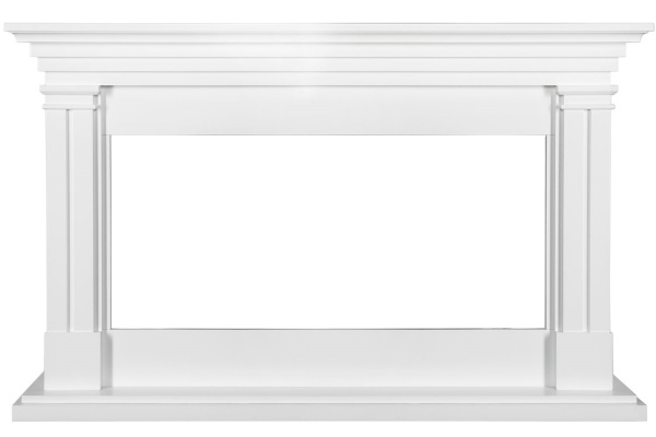 Каминокомплект Lyon 42 SFT (Разборный)  - Белый с очагом Vision 42 LED